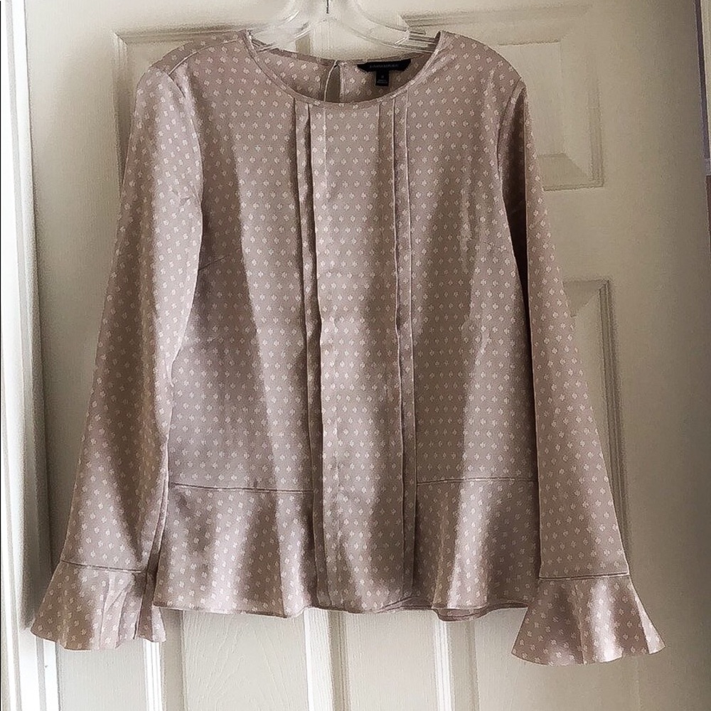 Bell Sleeve Peplum Top by Banana Republic